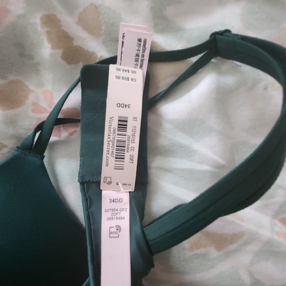 Victoria secret push up bra- Emerald green - Picture 2 of 5